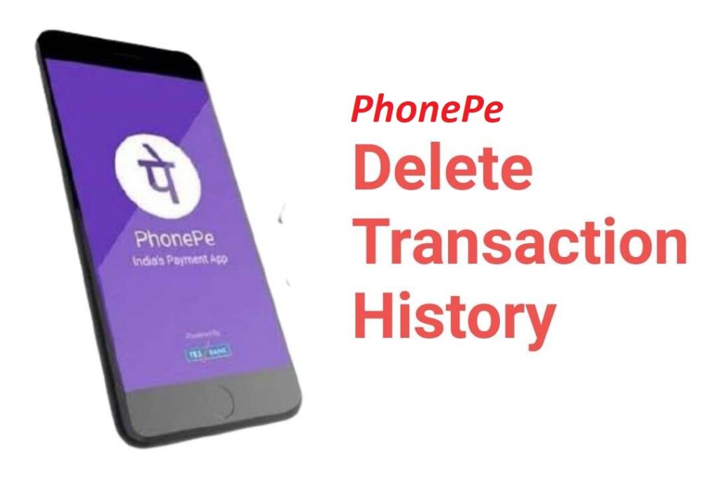 How to delete Phonepe history